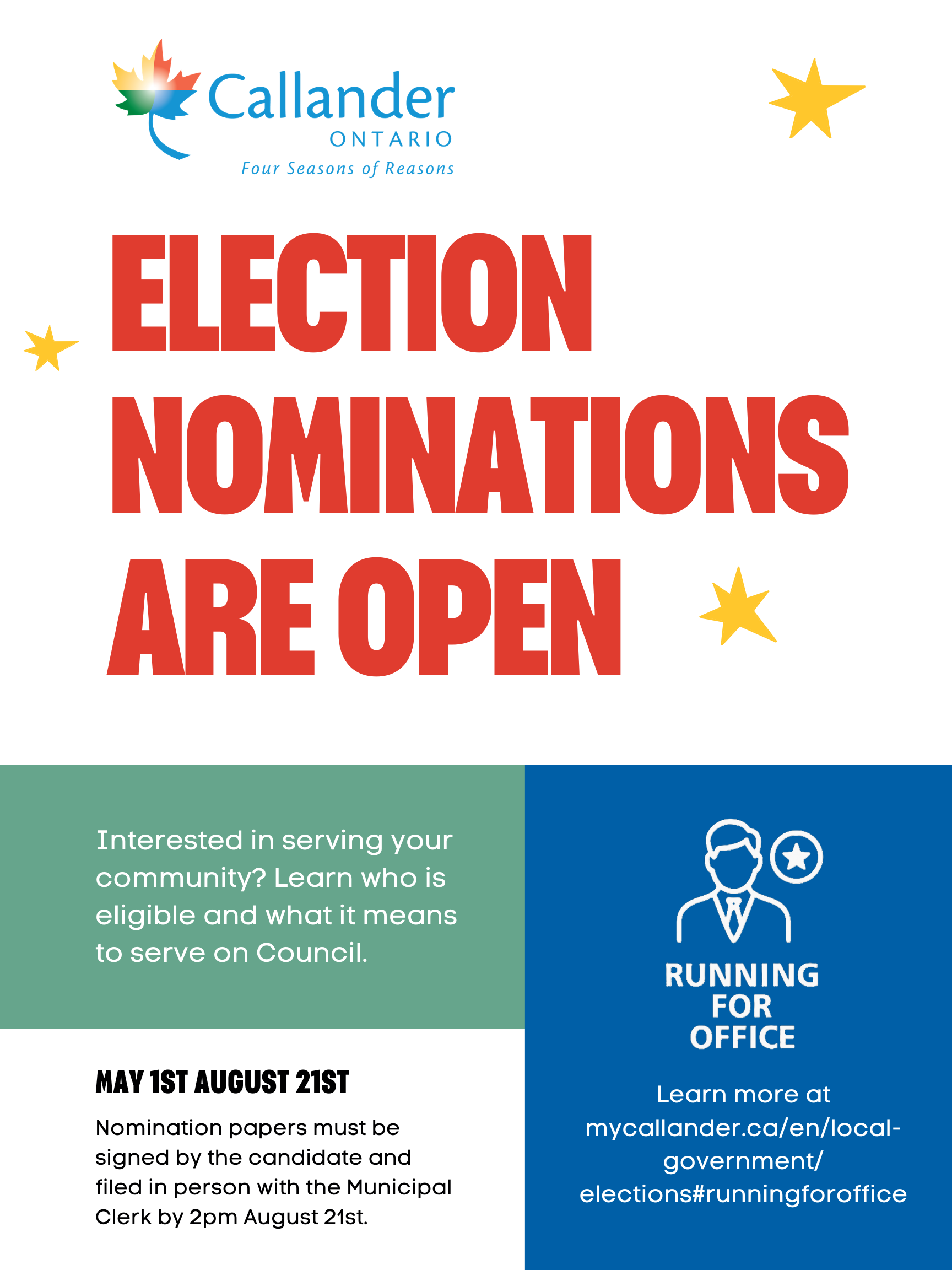 Nominations Open 